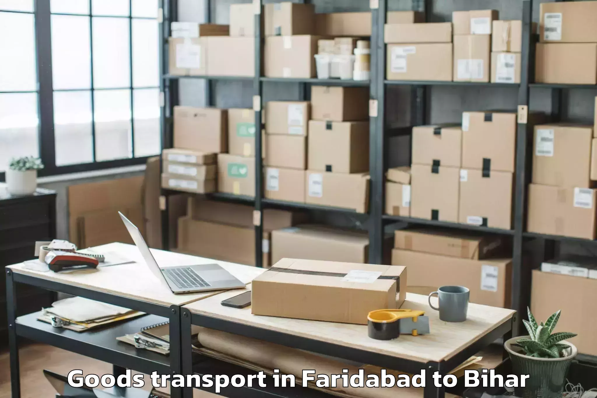 Easy Faridabad to Kursela Goods Transport Booking